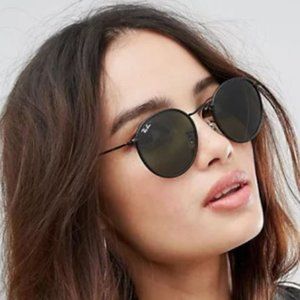 Brand New Women's Black Circle Ray Ban sunglasses